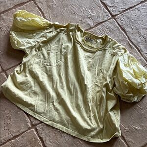 We The Free Light Yellow Top